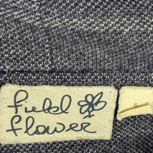 Anthropologie Field Flower Glencoe plaid wool sweater coat Size S - Picture 9 of 9